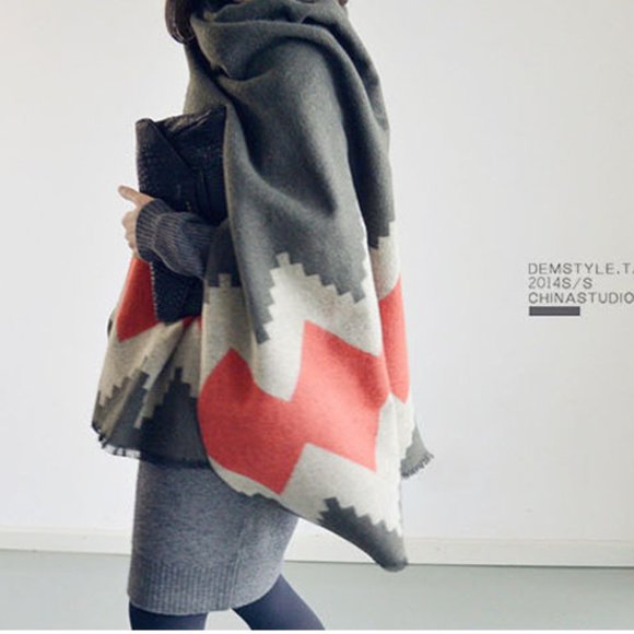 NEW Boho Super Soft Wrap Scarf - Picture 6 of 12